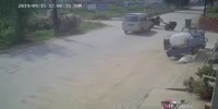 Wierd tractor crash