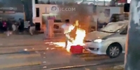 HK Rioters Try to Burn Cop Alive