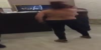 Bra attack on night club guard