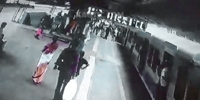 Mumbain Man Falls Under Subway Train