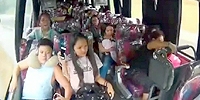Bus Crash Sends People Flying in the Philippines