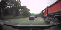 Perfect pit on a busy highway