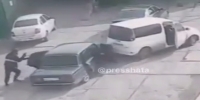 Russian mafia shootout CCTV