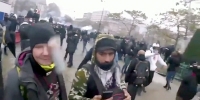 DAMN! Protester Gets Gas Grenade to the Eye