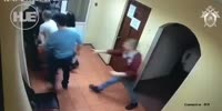 Drunk armed scum fights security