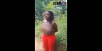 Nigerian girl caught stealing by vigilante