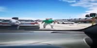 Road rage fight in South Africa