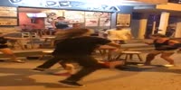 Long haired dude wins street fight in Ecuador