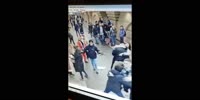 Russian "Santa" gets some beating in subway