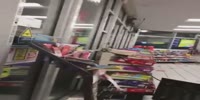 Crazy bitch goes apeshit & destroys the store