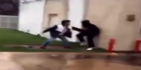 Texas black male gets stabbed in street fight