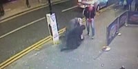 Dude pulls the gun on bouncers & gets stomped in Glasgow