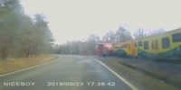 Czech trucker VS train