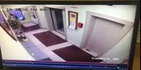 Scumbag throws random woman out of elevator in Moscow