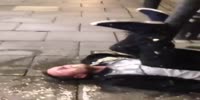 Drunk UK man gets pissed on face