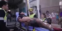 A man in 1 minute was at death, in the ambulance and in the clutches of the police...