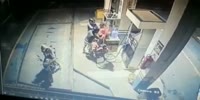 Gas station robbery in Ecuador