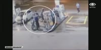 Gas station robber gets shot