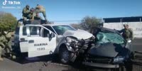Mexican police caused the crash