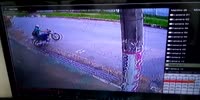Hitman shoots a motorcylist in a drive by.