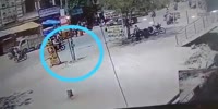 Moto guy gets run over by tractor