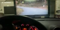 Man eases lockdown boredom with homemade rally driving simulator