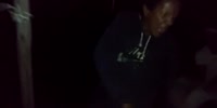 Sticks punishment in the night