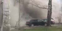 Gas explosion in the apartment