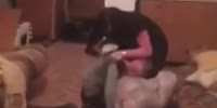 Girl beats the shit out of drunk BF