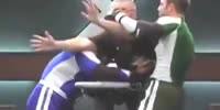 Unsportsmanlike fighting in arm wrestling