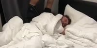 Man shits on head