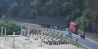 Tractor Trailer Destroys Bikers in Thailand