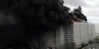 A powerful fire swept five high-rise buildings in northwest Berlin