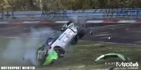 BMW accident on the race