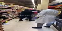 Wild brawl between employees and accused shoplifters