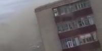 In Kazakhstan, a strong wind blew the roof of the house