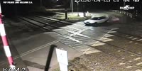 Polish idiot got stuck on tracks, destroyed by train