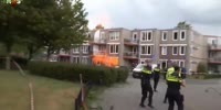 Gas leakage explosion in Netherlands