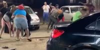 Gas station fight