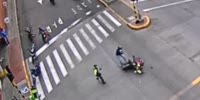 Motorcyclist Tries to Evade Checkpoint