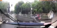Funny accident in China