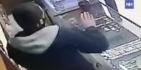 "Feet up everyone, this is a robbery!"