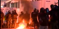 Police officer catches fire