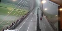 Fatal bus crash on Chinese bridge