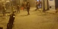 Huge brawl breaks out in slums