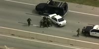 Armored Police Vehicle does PIT Maneuver