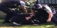 Sydney cops taser unarmed male on the ground