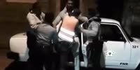 man beaten by police