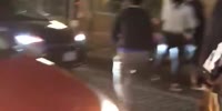 Man gets beaten after random attack on female driver