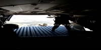 Parachute malfunction filmed from inside the plane.